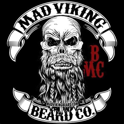 Mad Viking Beard Co Beard Logo Beard Tattoo Vikings Skeleton