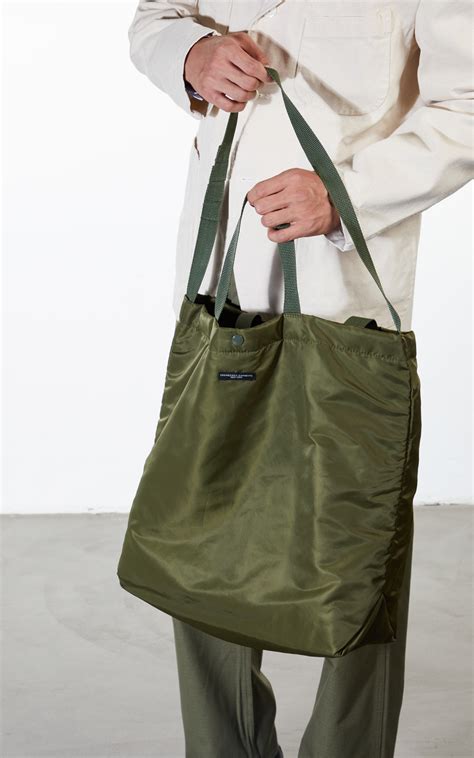 Engineered Garments Carry All Tote Flight Satin Nylon Olive Cultizm