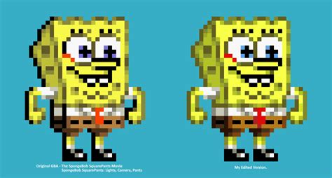 Spongebob Game Sprite Customedited Version By Gianlucarugergr On