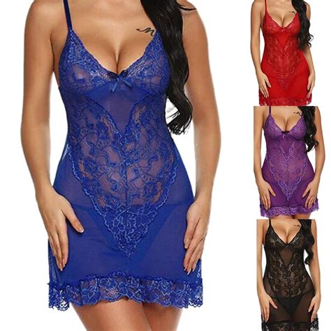 Women Sexy Lingerie Hot Erotic Costumes Lace Underwear Dress Lingerie