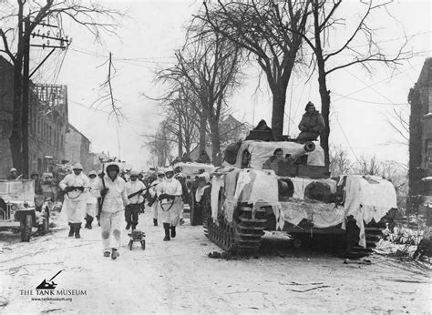 Bedsheets Being Used For Snow Camouflage On Churchill Tanks Nw Europe