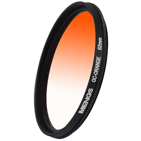 MengsPhoto | MENGS® 62mm Graduated ORANGE Lens Filter With Aluminum