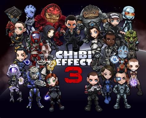 Chibi Mass Effect Mass Effect Art Mass Effect Chibi
