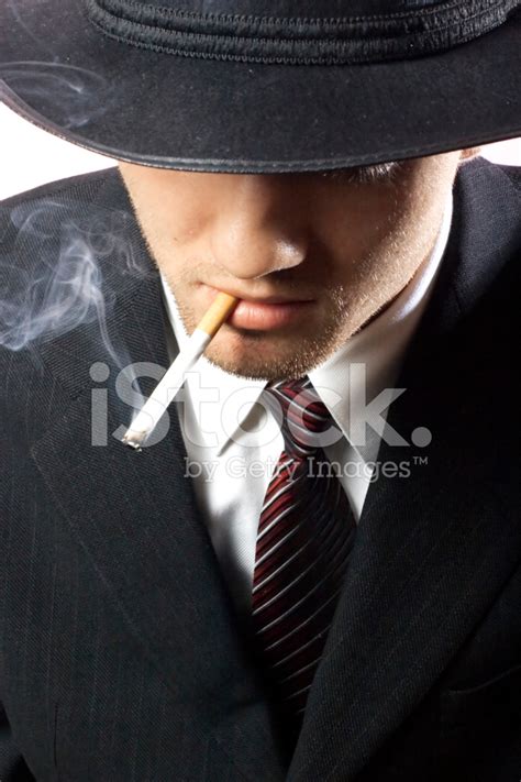Smoking Gangster Stock Photo Royalty Free Freeimages