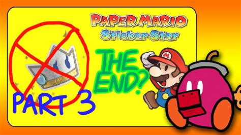 Paper Mario Sticker Star Beating Bowser Without Kersti Ending W