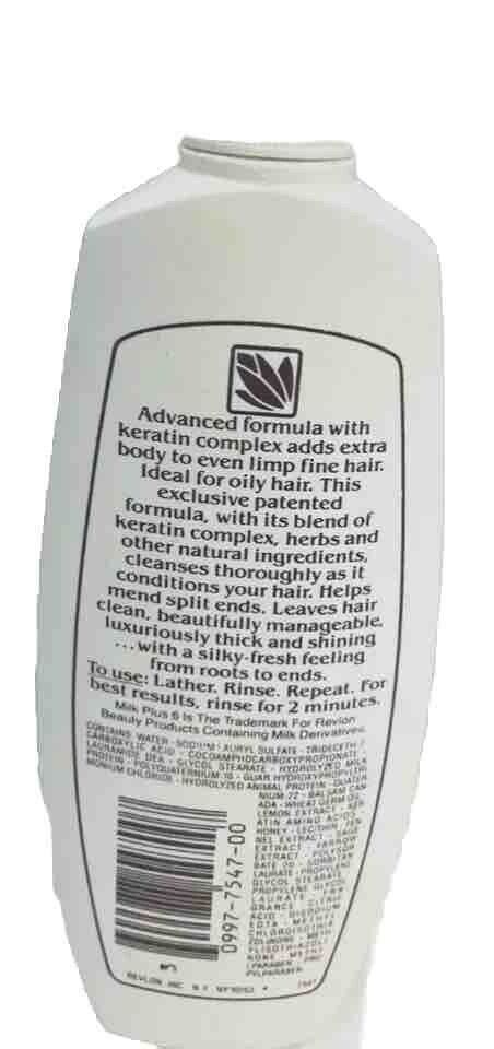 1 Revlon Milk Plus 6 One Step Shampoo Conditioner Keratin Complex By