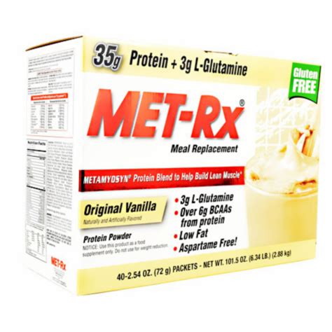 Met Rx Meal Replacement Protein Powder 254 Oz Packets 40 Count 40