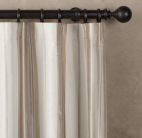The company sells its merchandise through its. Restoration Hardware Silk Multistripe - White | Drapery ...