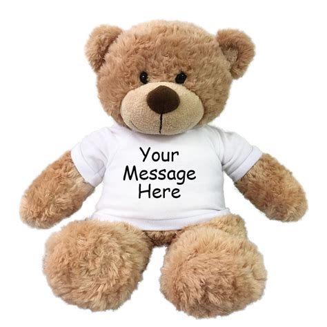 Personalized Aurora Plush Caramel Teddy Bear Say It With A Stuffed Animal