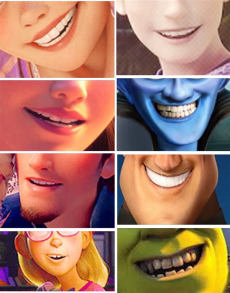 Disney Happy Happiness Animation Smiles Teeth Dreamworks Disney