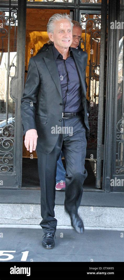 Michael Douglas Looking Ill Leaving His Home In New York City For A