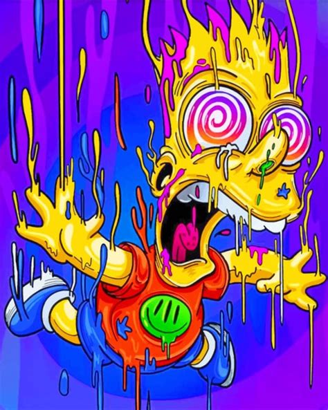 Bart Simpson Art Animations Paint By Numbers Painting By Numbers