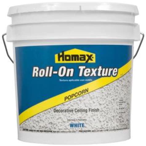 How to paint popcorn ceiling. Homax 2 gal. White Popcorn Roll-On Texture Decorative ...