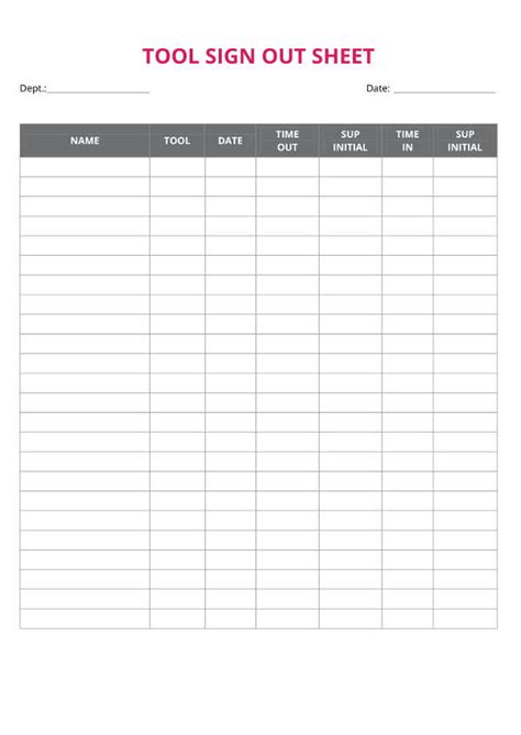 Employee Sign Out Sheet Images And Photos Finder