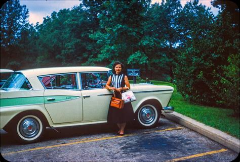 By The Auto Kodachrome Slide 1950s Vintage Motorcycles Vintage Cars Vintage