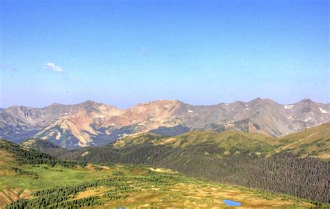 Mountains In The Horizon At Rocky Mountains National Park Colorado