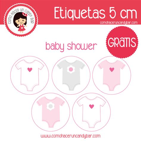 Lista 96 Foto Redondas Etiquetas Para Baby Shower Niña Para Imprimir