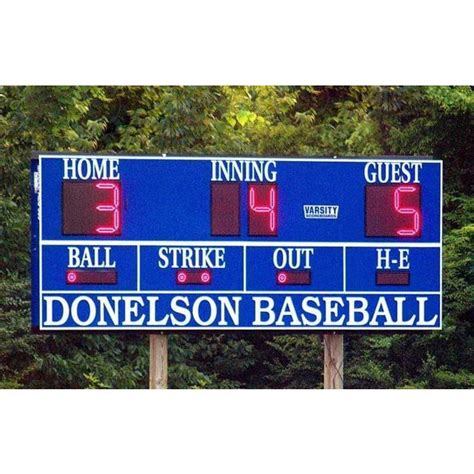 Varsity Scoreboards 3385 Baseballsoftball Scoreboard Baseball Mound