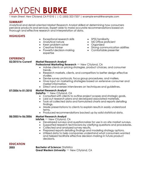 Ideas that you are considering. Best Market Researcher Resume Example | LiveCareer