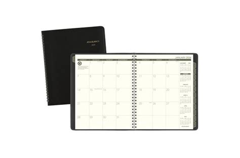 At A Glance Recycled 2024 Monthly Planner Black Medium 7 X 8 34