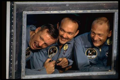 Film, also called movie, motion. Apollo 11 astronauts (R-L) Aldrin, Collins, & Armstrong ...
