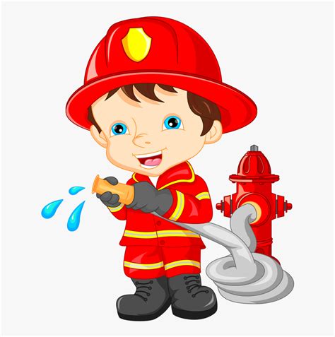 Cartoonclip Character Fireman Clipart Hd Png Download Kindpng