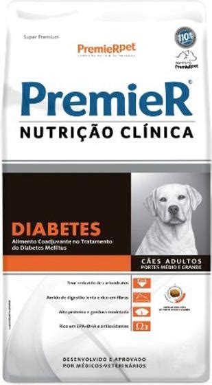 Premier Nutrição Clínica Diabetes Cães Portes Médio E Grande 101 Kg
