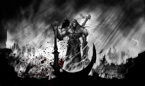 Darksiders II Undead Warriors Scythe Games grim reaper dark fantasy ...