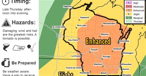 Most Of State Under Enhanced Risk For Severe Weather Possible