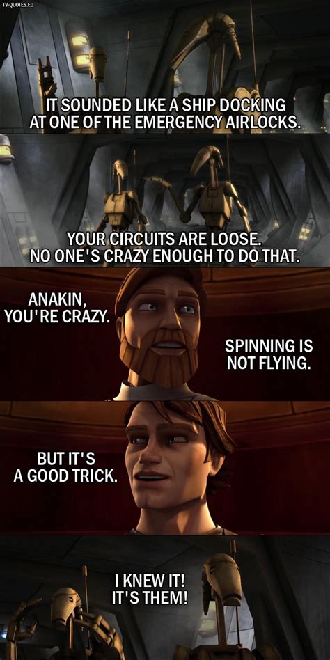 Celebrate four decades of wit and wisdom from a galaxy far, far away. 10 Best Star Wars: The Clone Wars Quotes from 'Destroy ...
