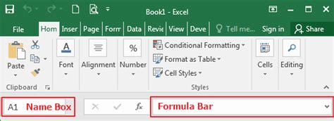 Formula Bar In Microsoft Excel