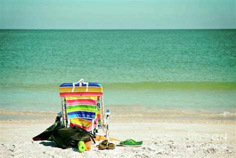 Bright Colored Beach Chair Photograph By Mark Winfrey Fine Art America