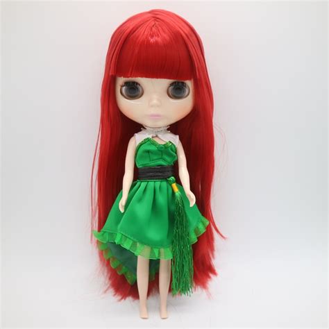 Nude Blyth Doll Red Hair Factory Dollksm 0011 Straight Hair Dolls In