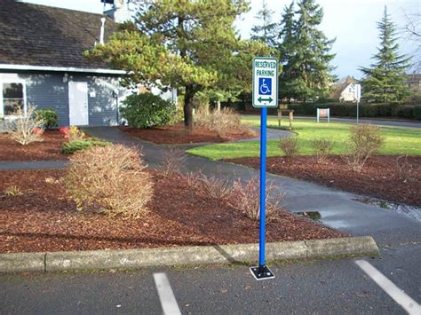 Durable Parking Lot Sign Posts Parking Sign Base Pexco