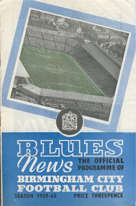 Birmingham City V Manchester City 1959 60 Football Programme Football