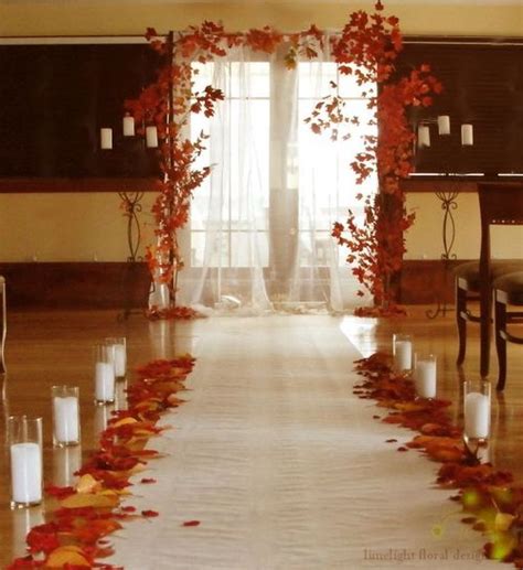 54 Delightful Fall Wedding Aisle Decoration Ideas To Love Wedding