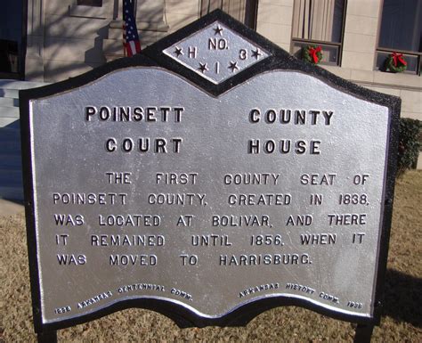 Poinsett County Courthouse Marker Harrisburg Arkansas Flickr