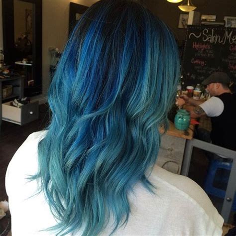 41 Bold And Beautiful Blue Ombre Hair Color Ideas Stayglam Blue