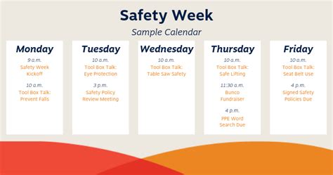 Safety Week Starter Kit A Week Dedicated To Workplace Safety
