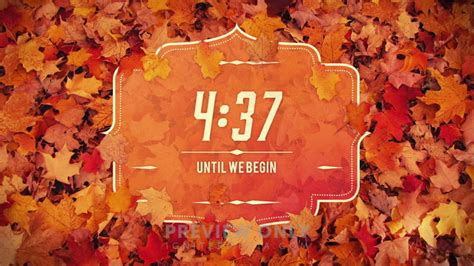 Autumn Foliage Countdown Countdowns 5 Minute Igniter Media