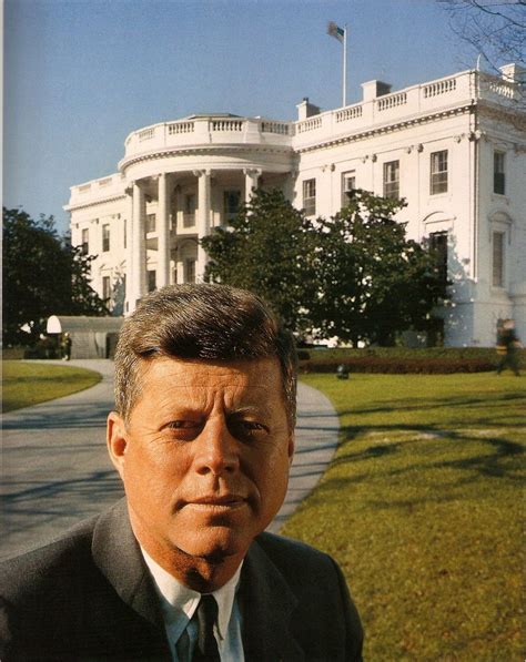 John F Kennedy Taken In Front Of The White House In Dec Of 1961