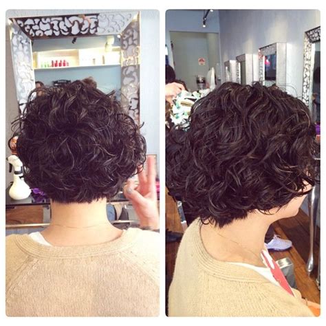 Short Perm Style With Looser Curl Spiral Perm Short Hair Wave Perm