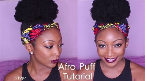 How To Create The Perfect Afro Puff Youtube