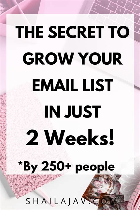 How To Grow Your Email List By 250 Subscribers In 2 Weeks In 2020