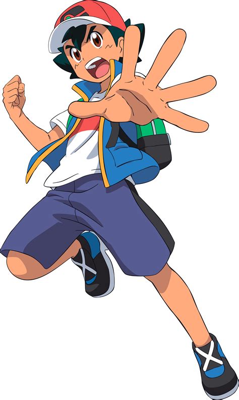 Modelo 3d Ash Ketchum Pokemon Personaje Principal Satoshi Turbosquid