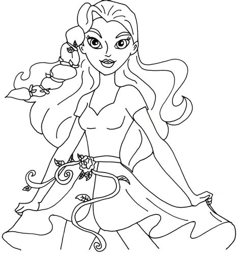 Free Download Poison Ivy Coloring Pages