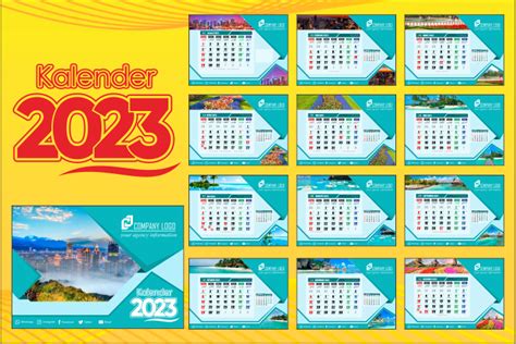 Download Desain Template Kalender 2023 Format Coreldraw Youtube Images