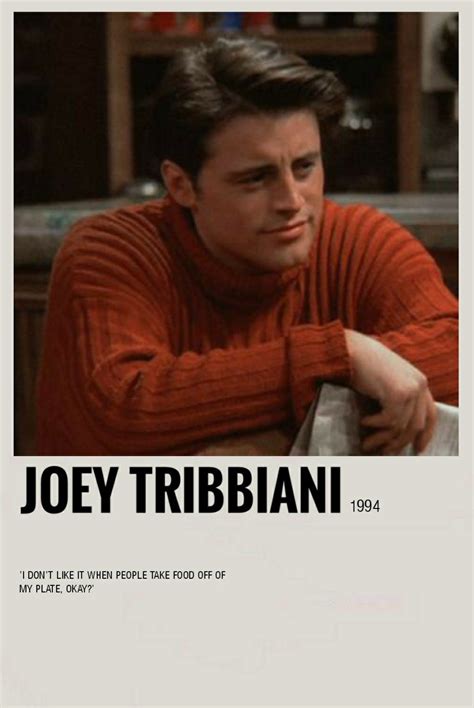 Joey Tribbiani Poster Friends Cast Collage