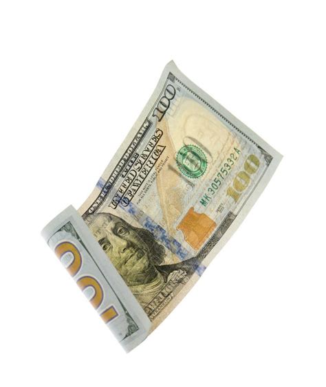 One Hundred Dollar Banknote On White Background Stock Image Image Of