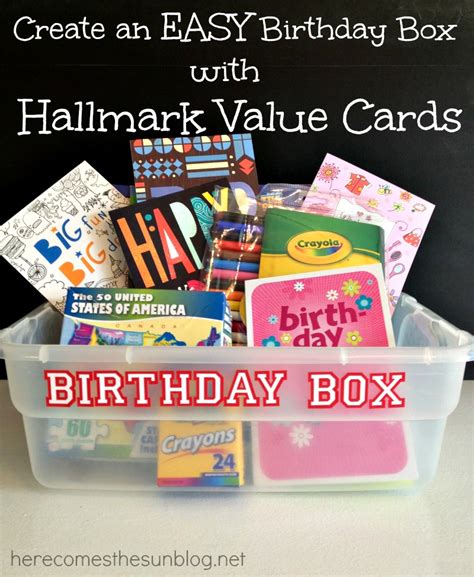 Maybe you would like to learn more about one of these? Easy Birthday Box with Hallmark Value Birthday Cards ...